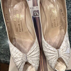 Bruno Magli off white heels size 6.5 AA